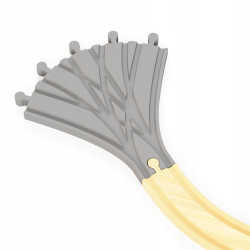 ROZJAZD 1 na 5 +2 ŁĄCZNIKI DO TORÓW KOLEJKI DREWNIANEJ 33736 - FABRYKATOROW