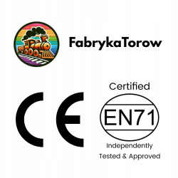 2x TOR DO KOLEJKI DREWNIANEJ 20CM - POCIĄGI TORY DREWNIANE FABRYKATOROW