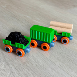 WAGON DO KOLEJKI DREWNIEJ Z MAGNESEM 1 szt - FabrykaTorow