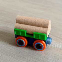 WAGON DO KOLEJKI DREWNIEJ Z MAGNESEM 1 szt - FabrykaTorow
