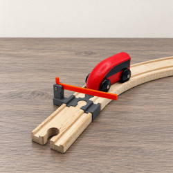 Szlaban z 2 Łącznikami do Kolejki Drewnianej – Kompatybilny z IKEA LILLABO i BRIO