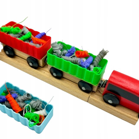 Kontener Nakładka na Wagonik do Torów Drewnianych z IKEA Lillabo