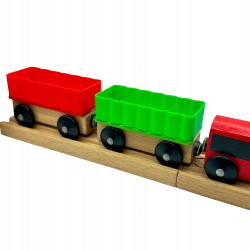 Kontener Nakładka na Wagonik do Torów Drewnianych z IKEA Lillabo